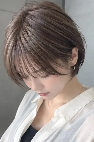 ショート 無料募集/大人可愛い ショートカット 日向のヘアスタイル