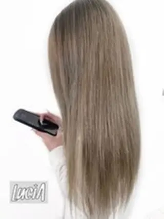 ヘアアレンジ ロング カラー エクステ7:30〜 LuciA\5900のヘアスタイル