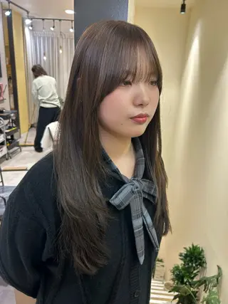 ロング カラー hubhair レイヤー/透明感のヘアスタイル