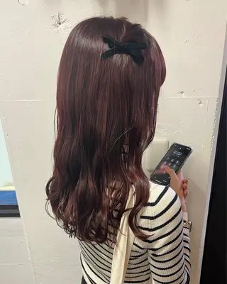 ロング カラー KAREN(ému) 伏見/カットモデルのヘアスタイル