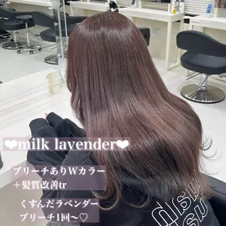セミロング カラー 💟RINNA 艶カラー💟のヘアスタイル