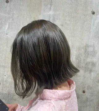 ミディアム カラー たけみ りさのヘアスタイル