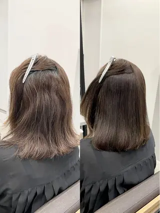 ミディアム カラー パーマ 生艶髪&レイヤー🔔 渋谷お薦めNo.1✨のヘアスタイル