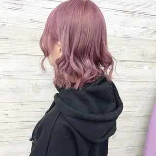 ミディアム カラー ヘアアレンジ 枝毛カット＆髪質改善 満足NO.1岡しゃんのヘアスタイル