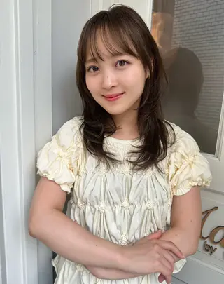 ミディアム 鎌倉 彩のヘアスタイル