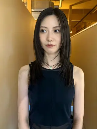 ロング カラー 高橋 かなのヘアスタイル