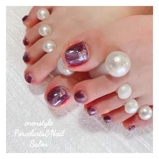 ミディアム ネイル 🐾enen style 🐾のネイルデザイン