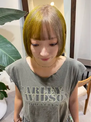 ミディアム カラー 当日予約大歓迎💗 依田瑞希のヘアスタイル