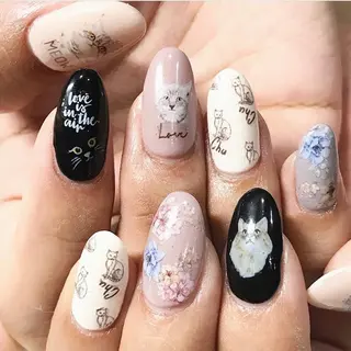 ネイル 渋谷／チップ長さ出し 👑アプレgel-xのネイルデザイン