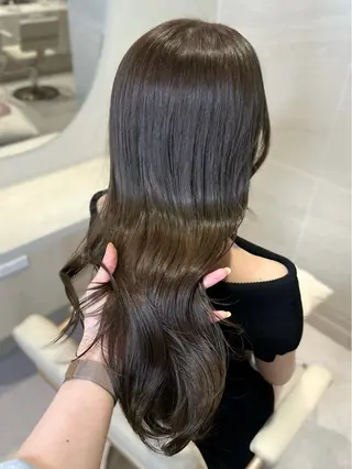 ロング カラー 似合わせ/透明感 /顔まわりカット🌿のヘアスタイル