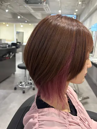 ショート 💎透明感/暖色 カラーくるみ🥀のヘアスタイル