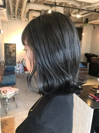 ミディアム カラー ヘアアレンジ 髪質改善カラー/艶髪 LISAのヘアスタイル