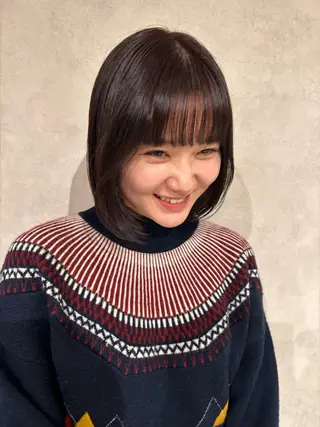ショート カラー ayano/パーマ/ 暖色カラーのヘアスタイル
