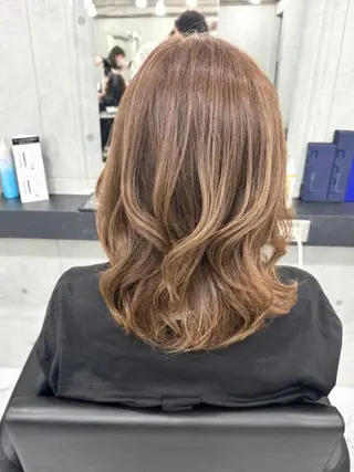 セミロング Endearing 🌟銀座のヘアスタイル
