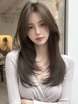ロング カラー りきと🦋髪質改善/ 縮毛矯正/艶カラーのヘアスタイル