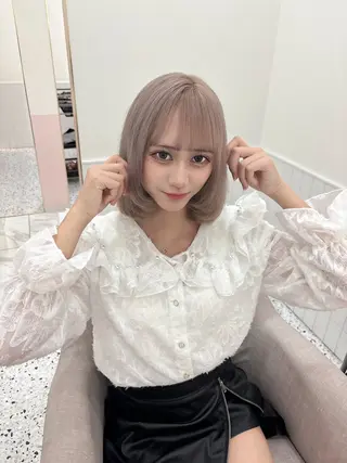ショート 💎のぼりゆい/大須 ブリーチなしWカラーのヘアスタイル