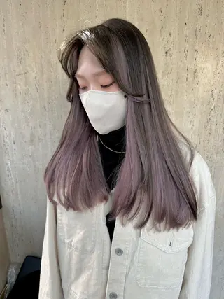 ロング カラー ⭕️ダメージレス特化 髪質改善🥇丸山憲人のヘアスタイル