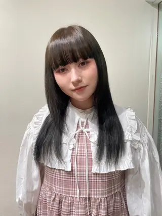 ロング カラー コトミ【メンズ】 【曲がる縮毛矯正】のヘアスタイル