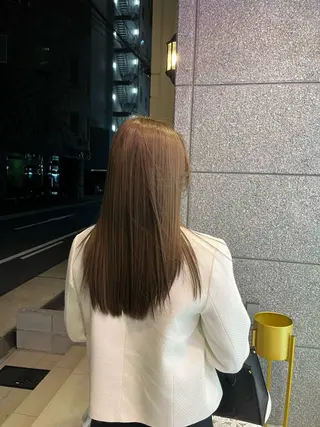 ロング カラー Riho♡レイヤー/ 名駅/大人韓国ヘアのヘアスタイル