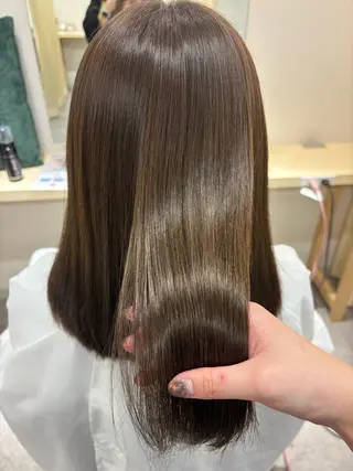 ミディアム Haruka✄ 透明感カラー🫧🌙のヘアスタイル