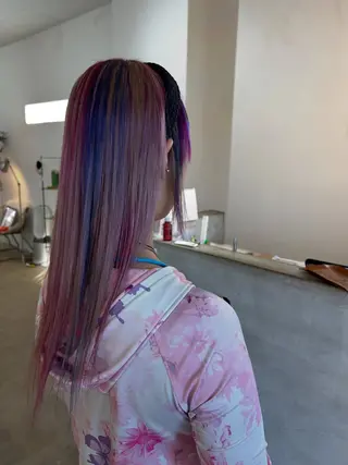 ロング カラー anjii リンのヘアスタイル
