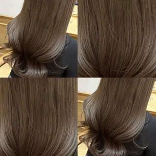 ロング カラー 👑髪質改善Wカラー 👑アユカのヘアスタイル