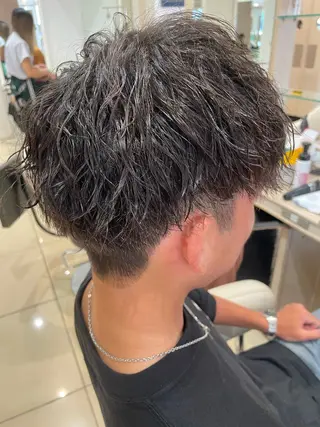 ショート パーマ メンズ 韓国ヘアメイク🎀/ 縮毛矯正✨山本媛香のヘアスタイル