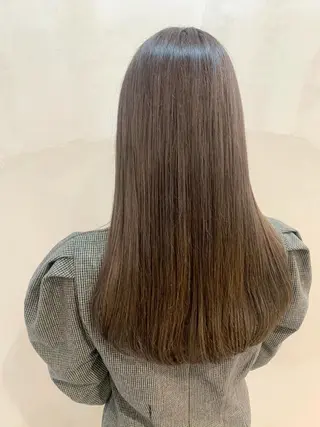 ロング カラー 堤 麻衣子のヘアスタイル