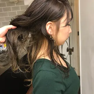 ロング カラー イシマル ナオヤのヘアスタイル