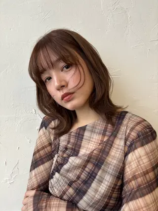 ミディアム 藤井 ユウキのヘアスタイル