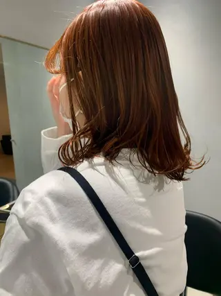 カラー ボブパーマコテ巻き風 パーマNo1深江秀平のヘアスタイル