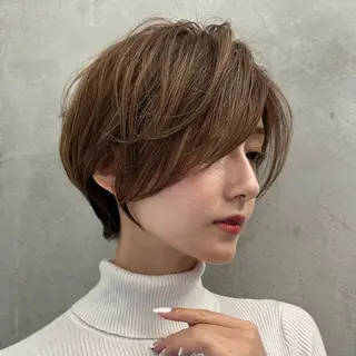 ショート 縮毛矯正/レイヤー taiga🧡のヘアスタイル