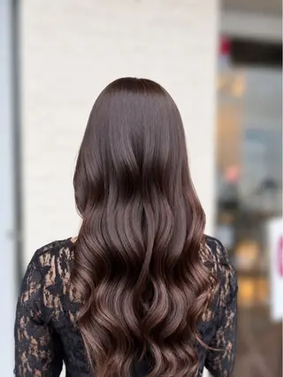 セミロング カラー 透明感️🫧寒色系/ ヘアアレンジ🎀ゆなのヘアスタイル