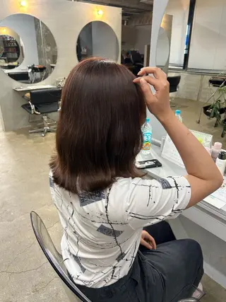 ミディアム サワムラ ソナタのヘアスタイル