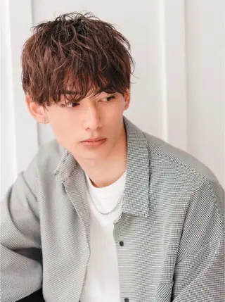 ショート カラー メンズ 熊崎 未来のヘアスタイル