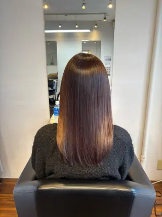 ロング 山下 歩華のヘアスタイル