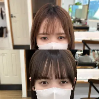 ミディアム カラー パーマ ヘアアレンジ メンズ キッズ 骨格補正カット/ レイヤー🌿JUNのヘアスタイル