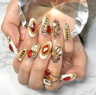 ネイル 渋谷／チップ長さ出し 👑アプレgel-xのネイルデザイン