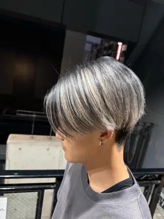カラー メンズ 河野 悠のヘアスタイル