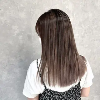 ロング カラー 美髪縮毛矯正✨ カラーが得意💪本間のヘアスタイル