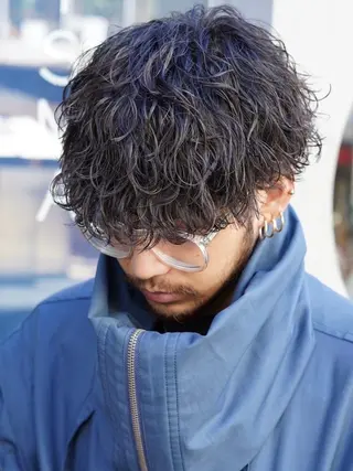 パーマ メンズ メンズ特化/パーマ /縮毛矯正/山本千太のヘアスタイル