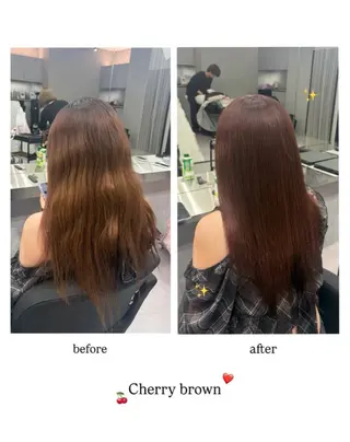 ロング 鶴川 萌菜のヘアスタイル