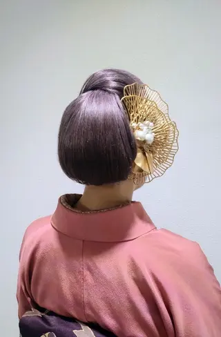 ロング ヘアアレンジ Hair&Make  Delight*のヘアスタイル