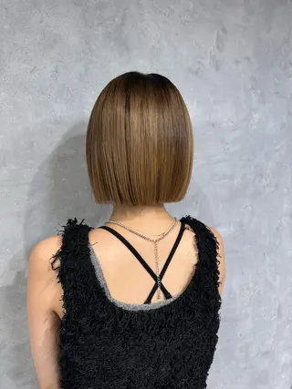 ミディアム sayaka 池袋店/カットモデルのヘアスタイル