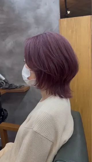 ミディアム 内山 優のヘアスタイル