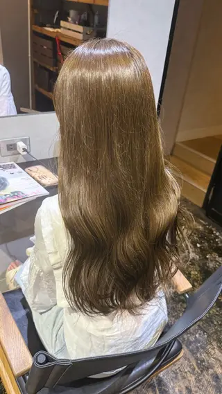 ロング カラー 透明感カラー/パーマ 🌀アオノのヘアスタイル