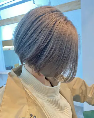ショート カラー パーマ ヘアアレンジ メンズ キッズ ネイル マツエク・マツパ 森貴裕/ニュアンス パーマ/オリーブのヘアスタイル