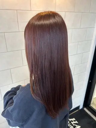 ミディアム カラー 韓国風透明感カラー✨ 播磨茉侑のヘアスタイル