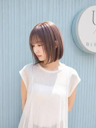ミディアム 《髪質改善 UN BLEACH》のヘアスタイル