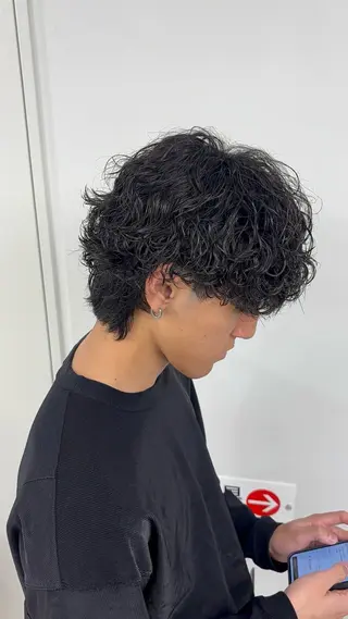 ショート パーマ メンズ 名古屋メンズパーマ /松井生のヘアスタイル